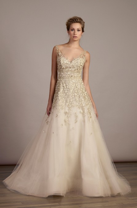 aline - floral - beaded - embroidery - organza - tulle - skirt - liancarlo - 5886