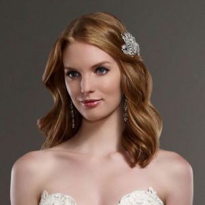 Martina Liana Celia Wedding Dress Sample Sale - Strapless corset top featuring lace appliqués and sweetheart neckline.