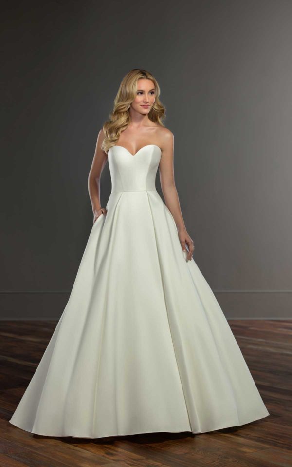 ballgown - sweetheart - neckline - pockets - martina - liana - 849