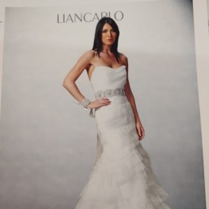 Liancarlo 4865 Wedding Dress Sample Sale - Beautiful fit and flare style dress in French tulle, with sweetheart neckline, with delicate silk organza tiered ruffles.