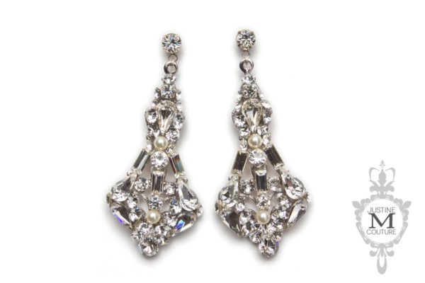 Helena Wedding Earrings from Justine Couture