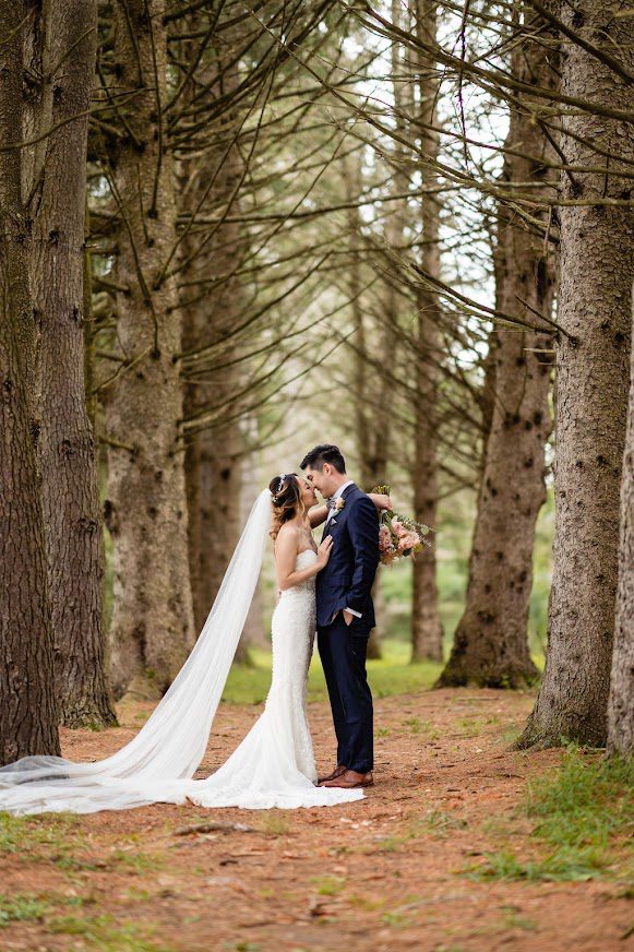 Corset Fit And Flare Wedding Dress With Floral Lace