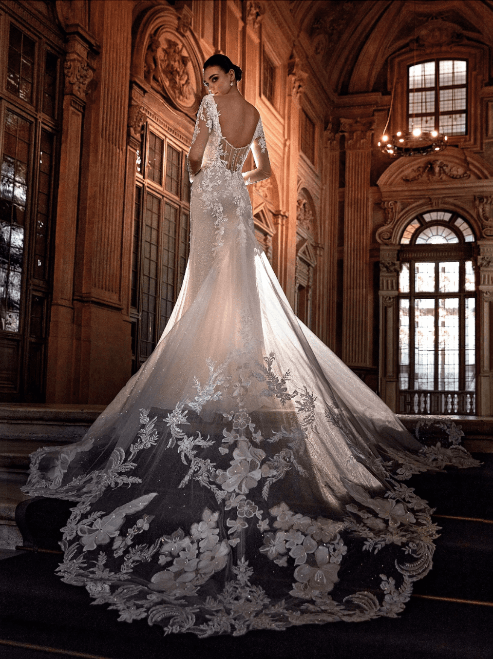 Mermaid Lace Tulle Popular Wedding Dresses, Illusion V-neck Plunging Wedding Dresses Mermaid Lace Tulle Popular Wedding Dresses, Illusion V-neck Plunging Wedding Dresses
